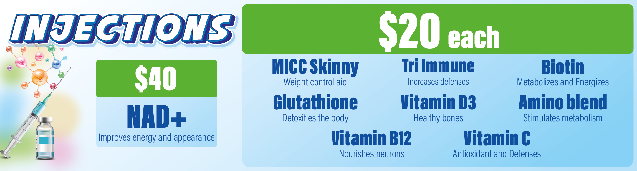 Injecciones de vitaminas Dr. GoodPrice