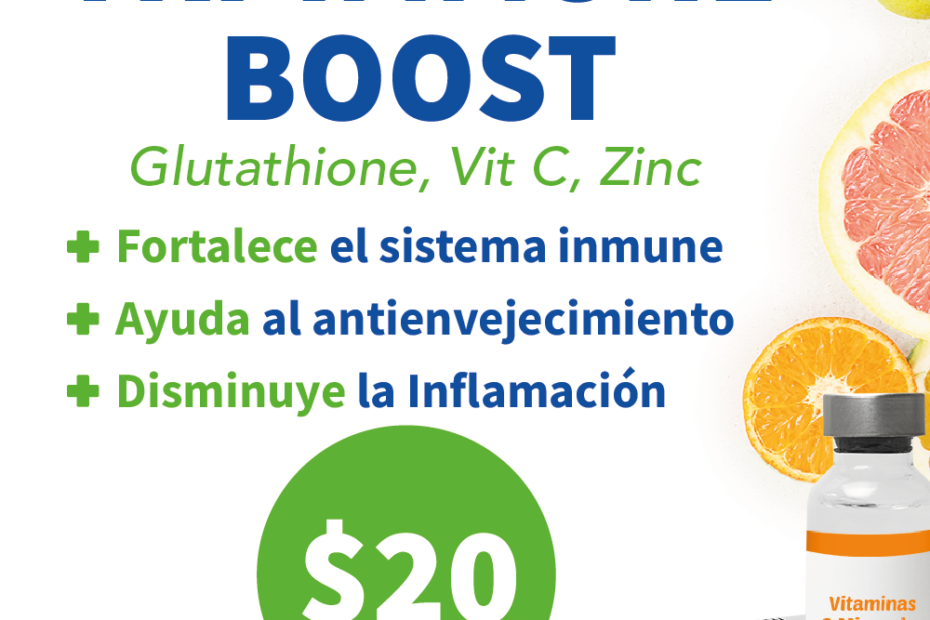 TRI-Immune Boost contiene una mezcla de vitaminas