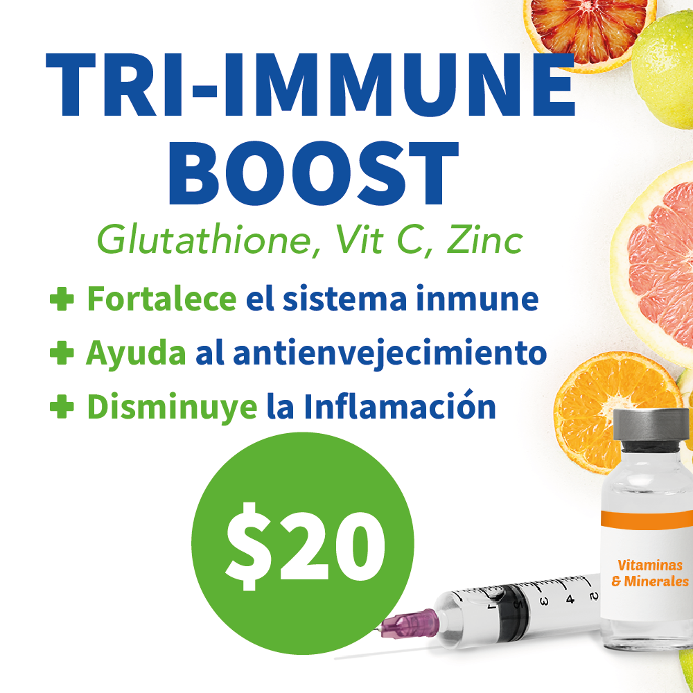 TRI-Immune Boost contiene una mezcla de vitaminas