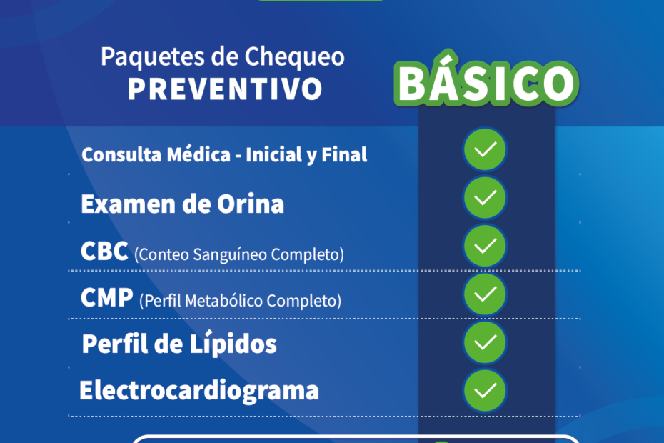 Paquete chequeo preventivo básico